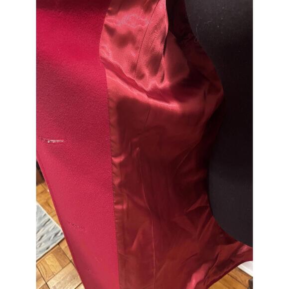 VTG Red Dress Coat - Picture 5 of 7